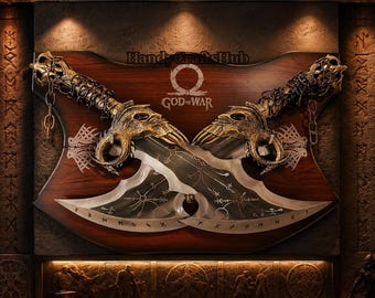 Blade of Chaos, Kratos Blades of Chaos Inspired, Handmade Fantasy Blade, Leviathan Axe, Armor Gift , Birthday Present, Gift Anniversary