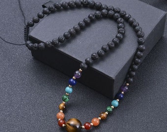 Chakra Healing Necklace made from harmonised Stone