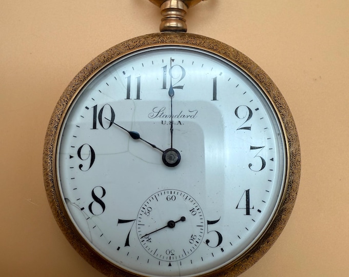 Standard Watch Vintage Standard Watch Co. USA Pocket Watch Made by New York Standard ...