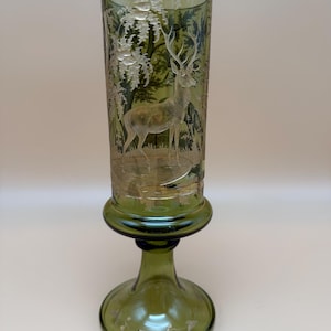 Bohemian glass vase - Etsy 日本