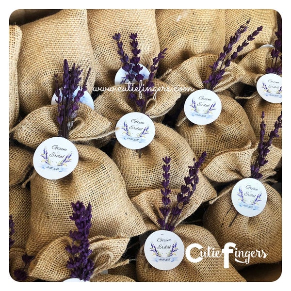 Lavender Bag Wedding Favors, Lavender Pouch Wedding Favor, Wedding Gift Lavender Favor