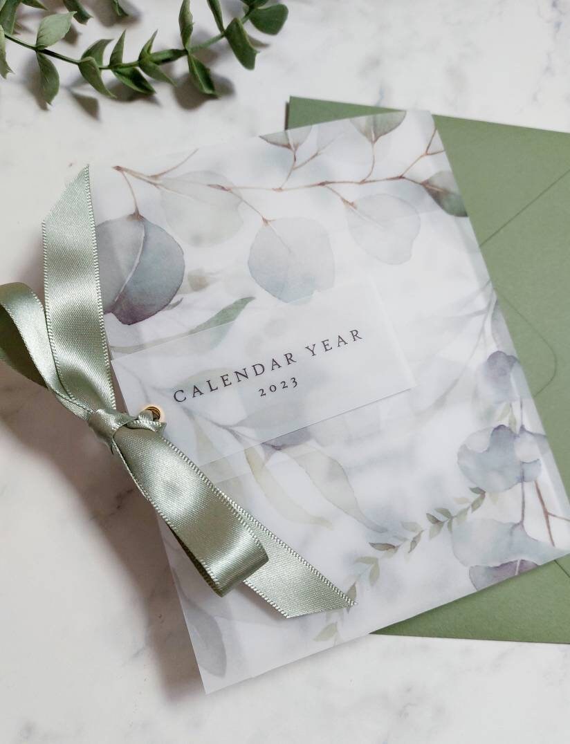 12 Monthly 2023 Planner Insert Dashboard Set, Vellum Transparent