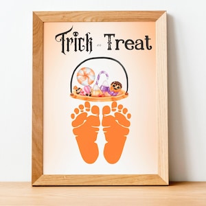Reindeer Footprint Craft, Christmas Art Template, Printable Christmas ...