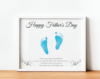 Father's Day Footprint Craft, Footprint Art, Daycare Crafts, Baby