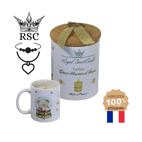 Bougie avec Bijou Surprise Douc'Heures d'Hiver Mug Festif