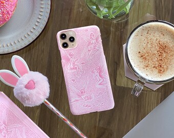 Tinderbell Phone Case - Cheeky Fairies - Pink Aesthetic - Snap Phone Case