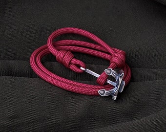 Ozean Armband mit silbernem Anker