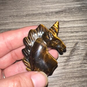 Tiger Eye Carved Unicorn image 3