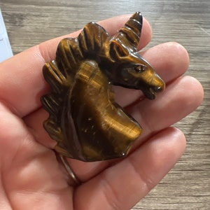 Tiger Eye Carved Unicorn image 1