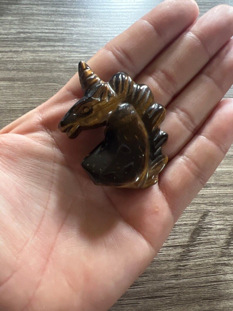 Tiger Eye Carved Unicorn image 2