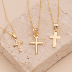 Dainty Sterling Silver Cross Necklace: Religious Gift, Communion & Baptism bild 4