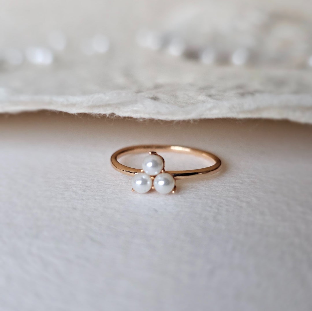 14 Karat Gold Plated Cultured Freshwater Pearl Ring