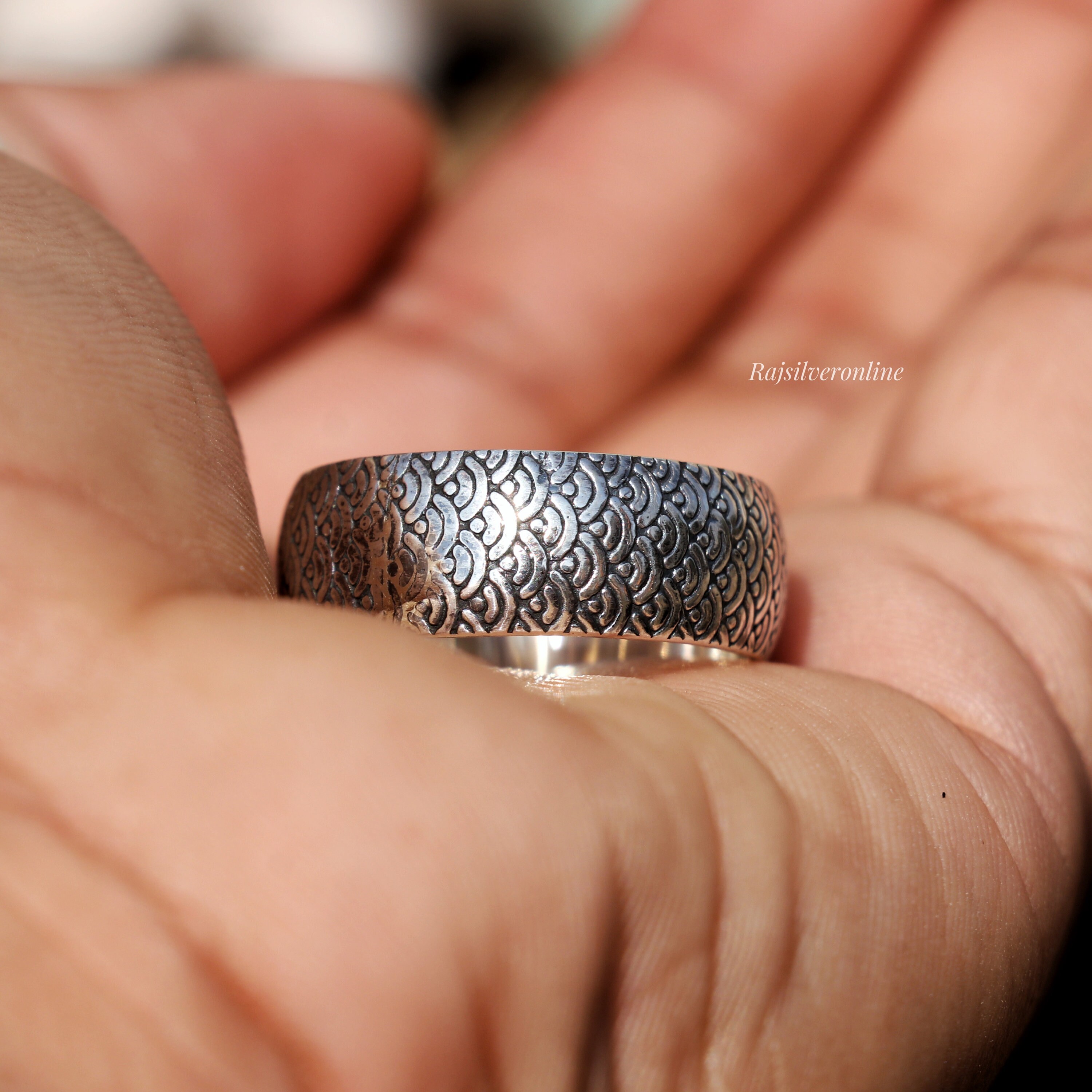 Autentico Anello Da Sposa In Argento Sterling 925 Massiccio - Foto 6