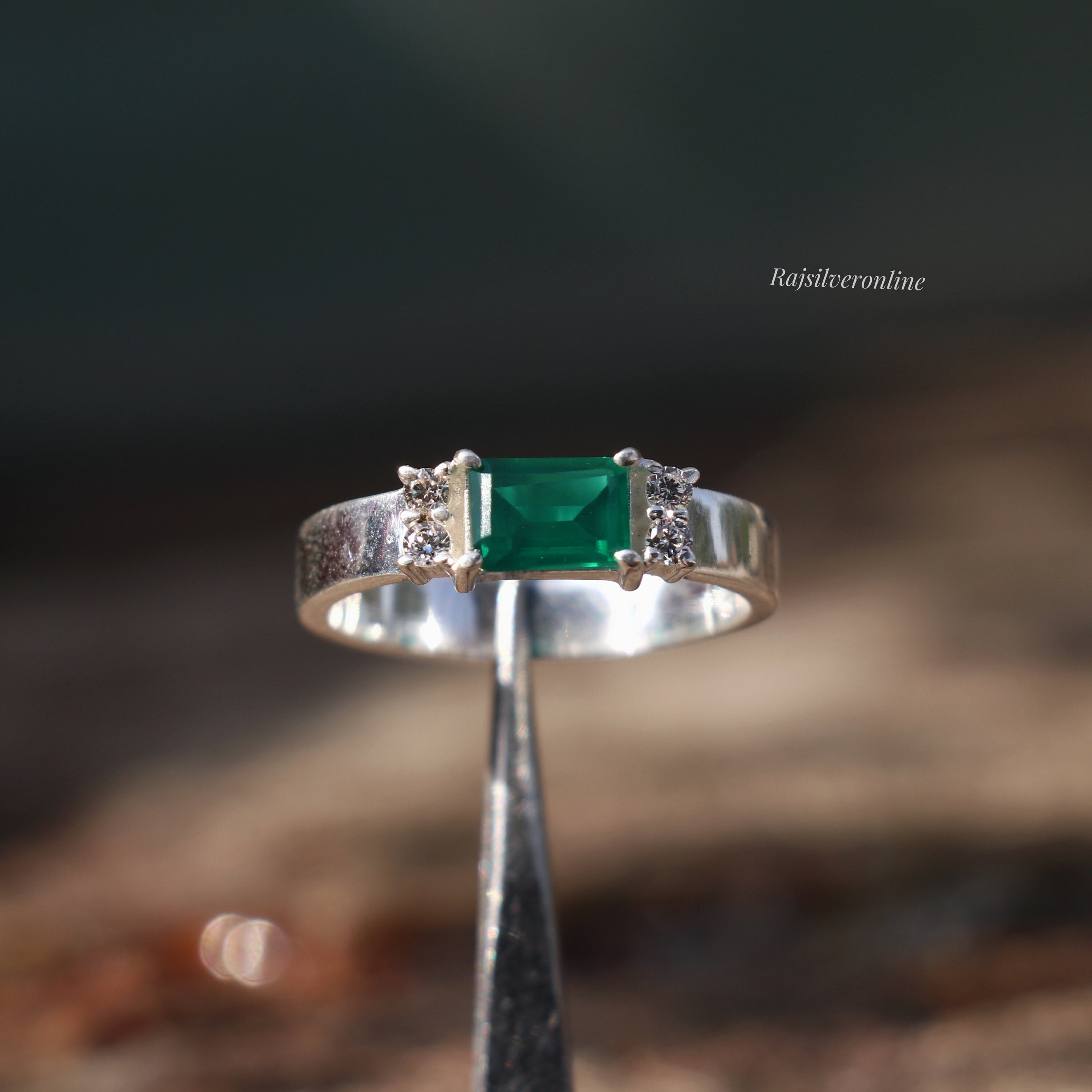 Natural emerald ring 8 - Etsy 日本