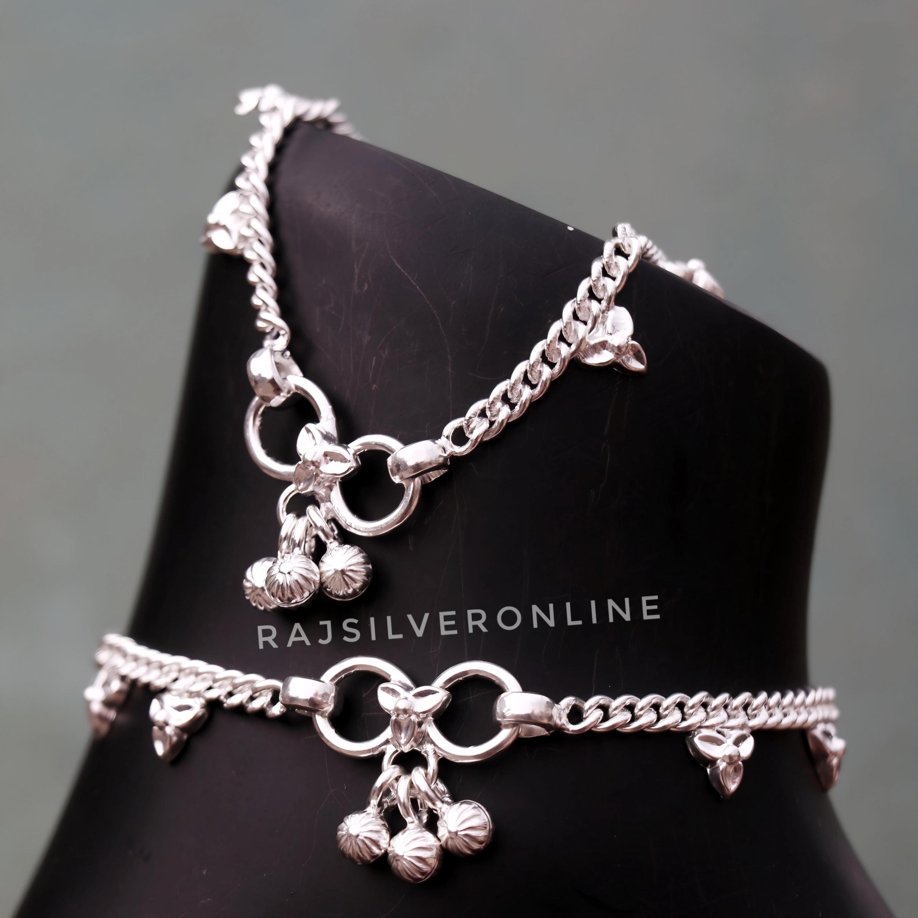 Sterling Silver Jingle Bell Anklet: Artisan Handmade Ankle