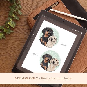 Size Change Add On - for Caricature Portrait (does not include portrait)