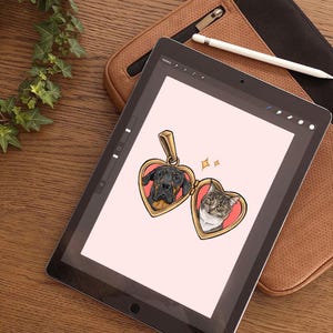 Love Locket - Detailed Double Pet