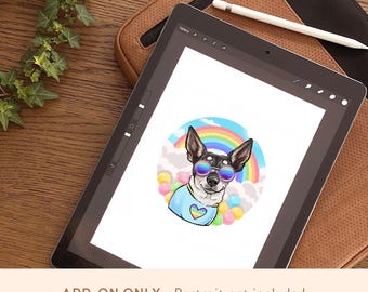 Detailed Add On - for Caricature Portrait (does not include portrait)