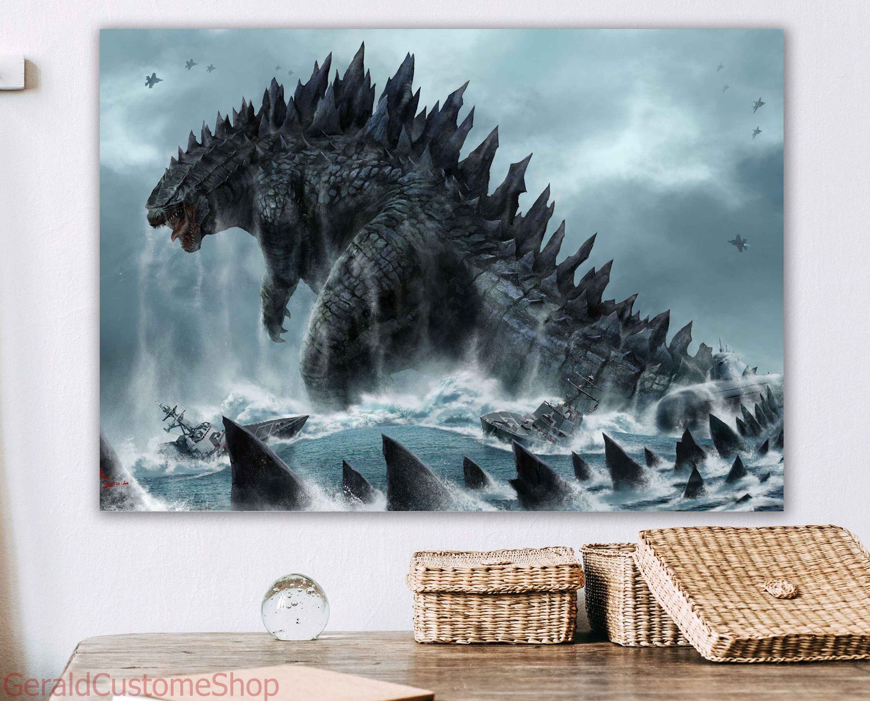 Godzilla tapestry hotsell