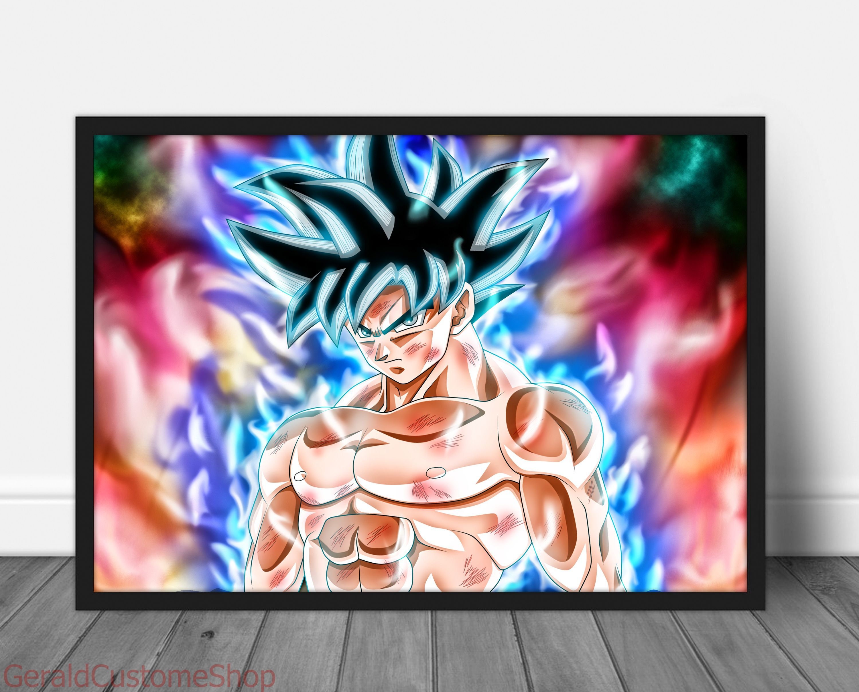 Majin Buu & Goku Dragon Ball Anime Cloth Wall Scroll Room Décor Easy-Hang  Poster