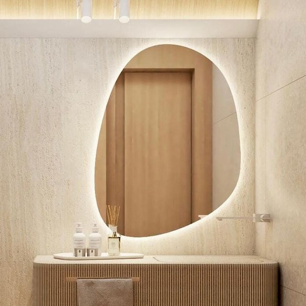 Lighted Wall Mirror Etsy