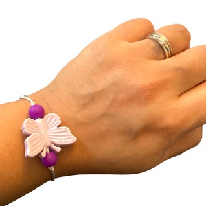 Handgefertigte und Einzigartige Silikon Perle Elegante Verstellbare Armband/Geschenk für Sie/Geschenk für Lehrer/Personalisiert
