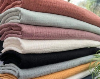Oeko-Tex Plain Cotton Triple Gauze Fabric