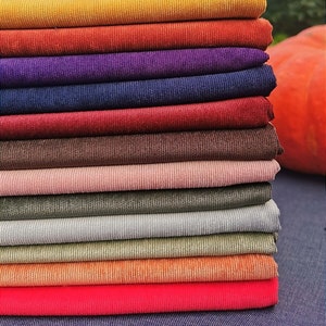 Milleraies Corduroy Fabric by the Meter Oeko Tex Certified 13 Colors