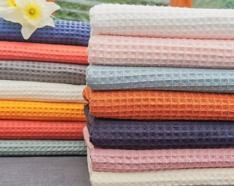 Oeko-Tex Honeycomb Sponge Fabric 14 Colors For Tea Towels Bath Outings Wipes All Wipes Ultra Absorbent Quality