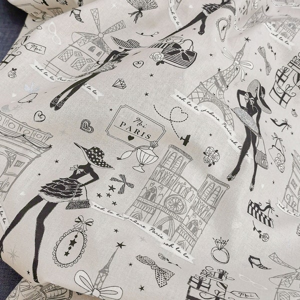 Paris Fabric - Etsy