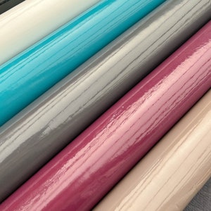 Plain Lacquered PVC Oilcloths by the Meter 6 Colors