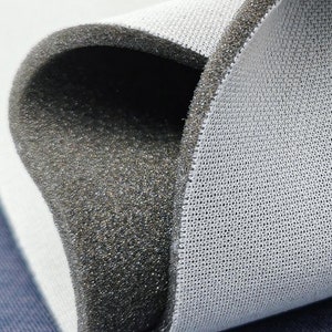 Fabric Covering Car Headliner and for Reinforcement of Bags Foam on Mesh Anthracite 6mm