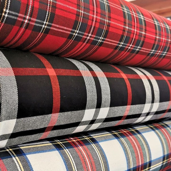 Tissus Tartans Écossais Oeko Tex Pour Tailleurs Jupes Pantalons Chapeaux Écharpes