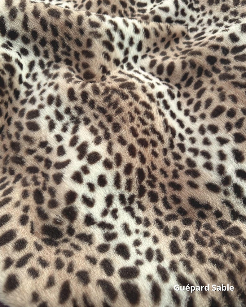 Faux Fur Fabric Short Pile Animal Print 3 Patterns Leopard Cow Cheetah ...