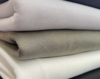 Jersey-Fleece-Sweatshirt-Stoffe in 5 Farben für warme Kleidung und zum Kokonieren von Schlafsäcken, Jogging-Haremshosen und Pyjamas
