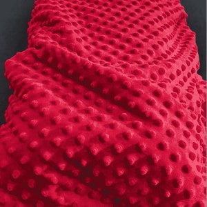 Tessuto Minky rosso