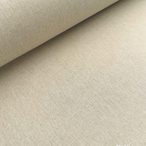 Tissu Polycoton Aspect Lin Grande Largeur 280cm 18 Motifs 18-Uni