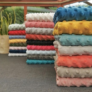 Piumino in pile Minky Fabrics larghezza 160 cm Oeko-Tex