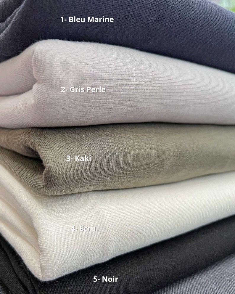 Jersey-Fleece-Sweatshirt-Stoffe in 5 Farben für warme Kleidung und zum Kokonieren von Schlafsäcken, Jogging-Haremshosen und Pyjamas Bild 2