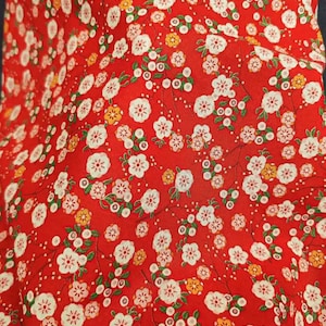 Tissus Cotons Imprimés Fleuris Oeko-Tex Fleur Japonaise et Vintage image 5
