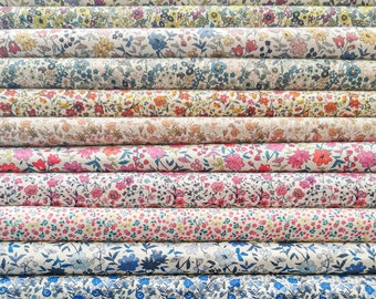 Floral Cotton Fabrics, 23 Colors, Extremely Soft, 75g/m2, Digital Printing, Oeko-Tex