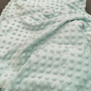 Tessuto Minky verde acqua