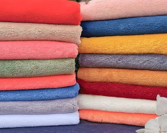 Öko-Tex Bambus-Mikroschwammstoff, 16 Farben, für Make-up-Tücher, Lätzchen, Badeumhänge, Bademäntel und Handtücher