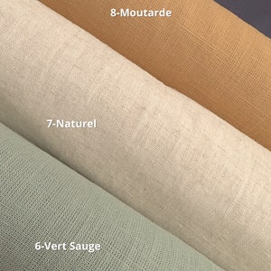 Oeko-Tex Natural Stone Washed Linen 8 Colors image 4