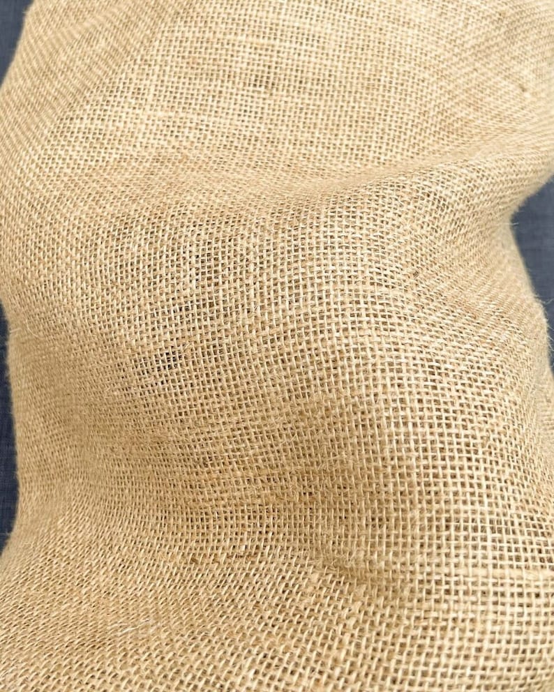 Burlap Fabric by the Meter Natural 250g/m2 for Interior Decoration Bags and Fashion Accessories image 1