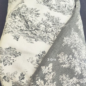 Toile de Jouy d'Ameublement Tissu pour Tapisserie Murale Jetées de Lit Housses de Coussin et Habillement image 7