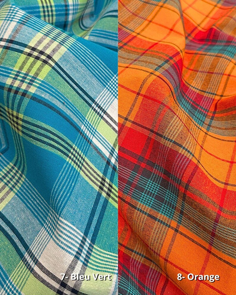 Madras West-Indische Guadeloupe Rood Geel Blauw Stof - per