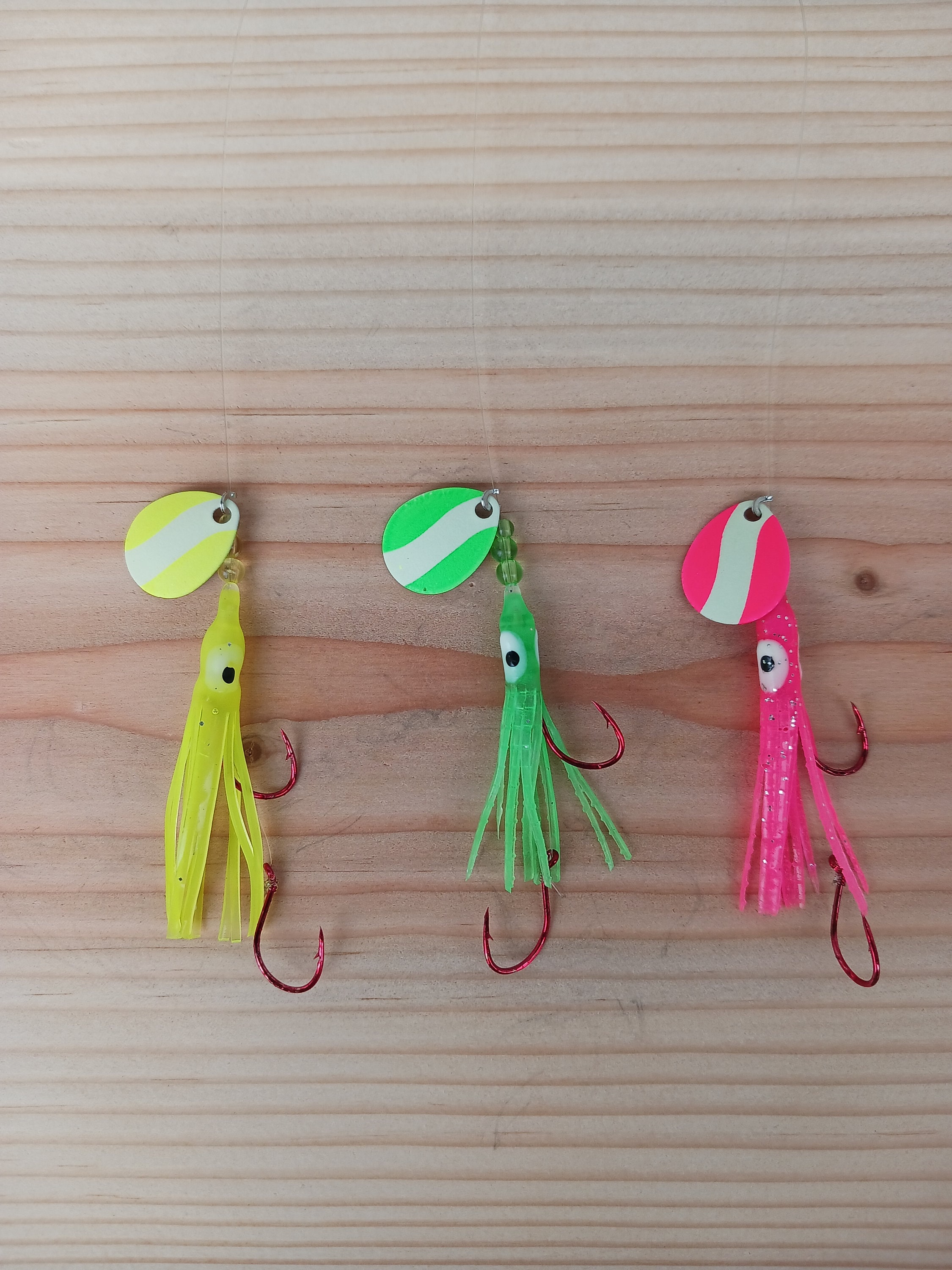 UV Micro Hoochie Spinner Fishing Lure 3 Pack -  Canada