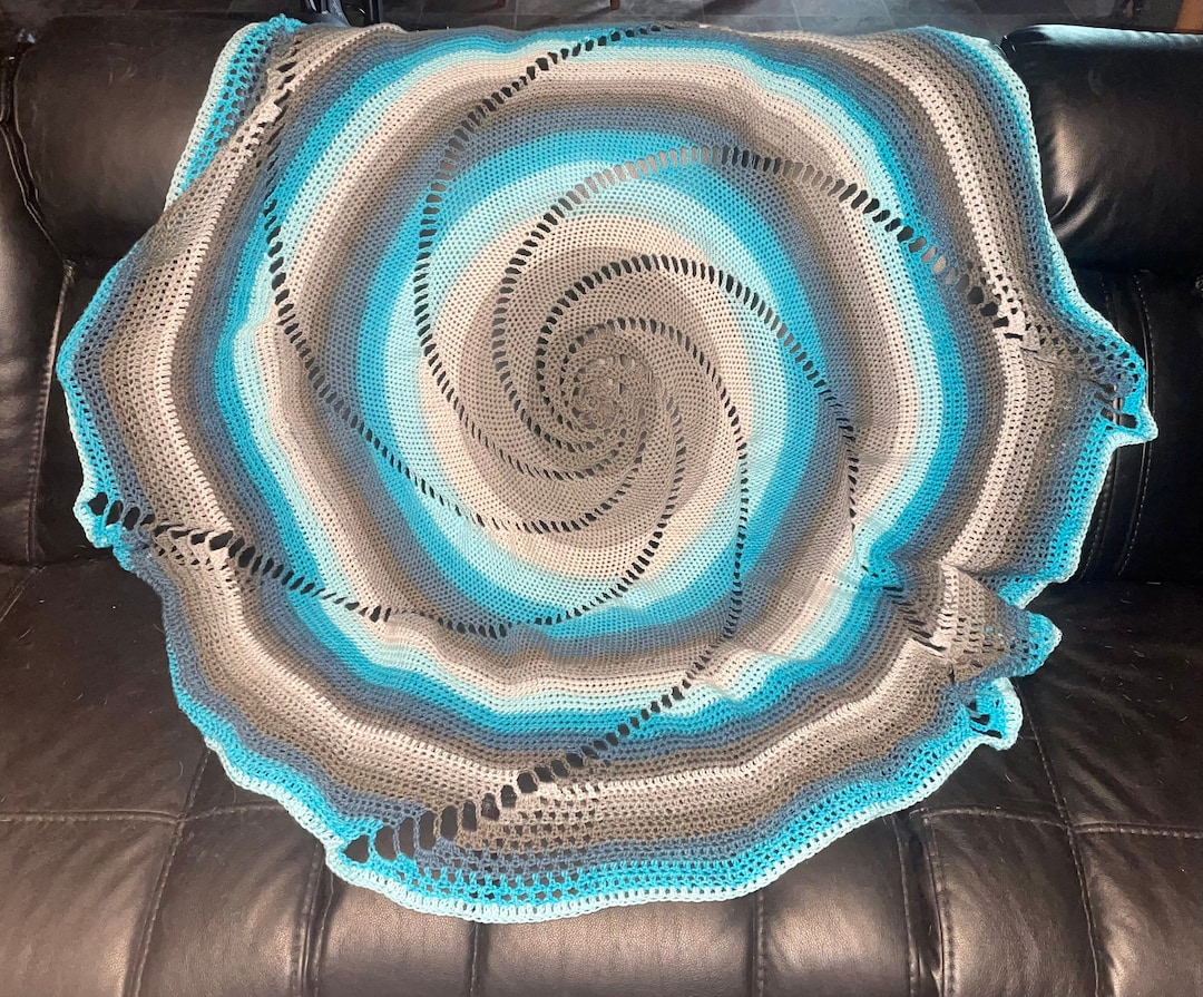 55 Blue Nautilus Blanket Etsy