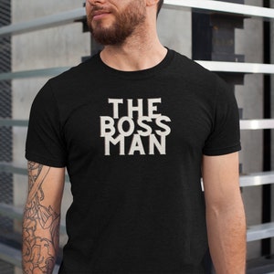 Camiseta The Boss Man Camiseta de aniversário do pai Camiseta do pai 40º 50º Camiseta do pai 30º Camiseta engraçada do chefe Bruce Springsteen Camiseta The Boss